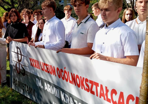 Uczniowie naszego liceum na uroczystości