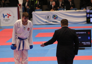 Hubert podczas Mistrzostw Europy w Aalborgu w Danii w 2019 r.