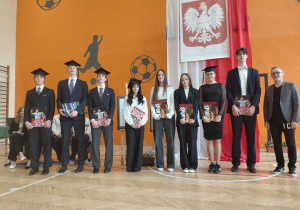 Nagrodzeni sportowcy i p. prof. Tomasz Mirowski