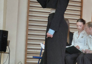 Cześć artystyczna i Zosia Banasiak z klasy 3b